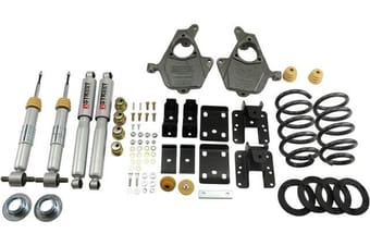 belltech lowering kit with sp shocks 2007-2013 chevrolet silverado pickup & 2007-2013 gmc sierra pickup 652sp - image