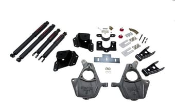 belltech lowering kit with nd2 shocks 99-06 silverado/sierra 1500 2wd (ext cab) & 2007 classic silverado/sierra 1500 2wd (ext cab) 658nd - image