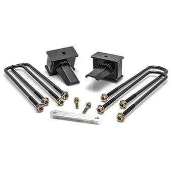 readylift 4" tall taper block 2017-2021 ford f-250/ f-350 super duty (2 piece drive shaft) 66-2741 - image