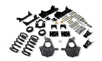belltech lowering kit w/o shocks 01-06 silverado/sierra 1500 2wd (ext cab) & 2007 classic silverado/sierra 1500 2wd (ext cab) 672 - image