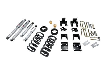 belltech lowering kit with sp shocks 04-06 silverado/sierra 1500 2wd (crew cab 4dr) & 2007 silverado/sierra 1500 2wd (crew cab 4dr) 673sp - image
