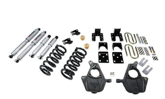 belltech lowering kit with sp shocks 04-06 silverado/sierra 1500 2wd (crew cab 4dr) & 2007 silverado/sierra 1500 2wd (crew cab 4dr) 674sp - image