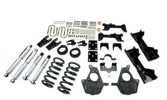 belltech lowering kit with sp shocks 99-00 silverado/sierra 1500 2wd (ext cab) 681sp - image