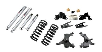 belltech lowering kit with sp shocks 92-98 chevrolet silverado/sierra c1500 (std cab) 687sp - image