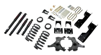 belltech lowering kit with nd2 shocks 92-98 chevrolet silverado/sierra c1500 (std cab) 688nd - image