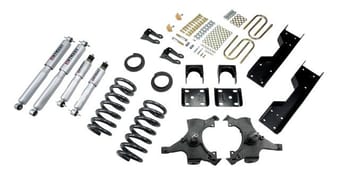 belltech lowering kit with sp shocks 92-98 chevrolet silverado/sierra c1500 (std cab) 688sp - image