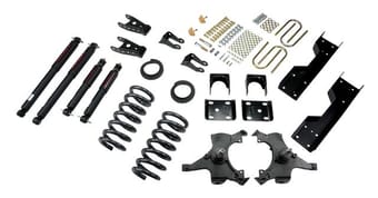 belltech lowering kit with nd2 shocks 92-98 chevrolet silverado/sierra c1500 (std cab) 689nd - image