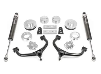 readylift 4" sst lift kit - dodge ram 1500 4wd 2009-2022 classic w/falcon 1.1 monotube rear shocks 69-10410 - image