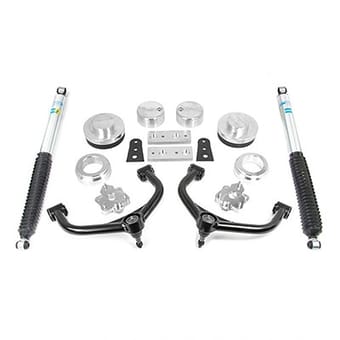 readylift 4" front 2" rear lift kit w/ bilstein rear shocks 2009-2019 dodge/ram 1500 4wd 69-1041 - image
