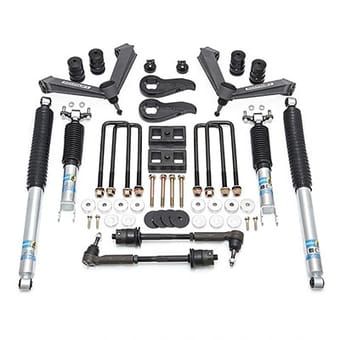 readylift 3.5'' front 2'' rear sst lift kit w/ fabricated control arms and bilstein shocks 2020-2021 chevrolet/gmc 2500/3500hd 69-3035 - image