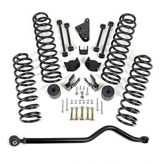 readylift 4" coil spring lift kit w/ adjustable track bar 2007-2018 jeep jk wrangler 4wd 69-6402 - image