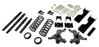 belltech lowering kit with nd2 shocks 88-98 chevrolet silverado/sierra c1500 (ext cab) 693nd - image