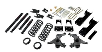 belltech lowering kit with nd2 shocks 88-98 chevrolet silverado/sierra c1500 (ext cab) 694nd - image