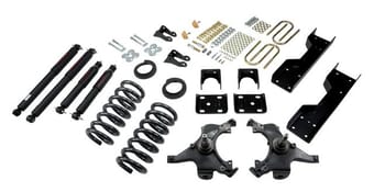 belltech lowering kit with nd2 shocks 88-91 c1500 silverado / sierra 696nd - image