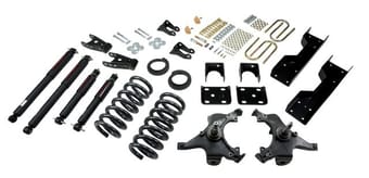 belltech lowering kit with nd2 shocks 88-91 c1500 silverado / sierra (std cab / short bed) 697nd - image