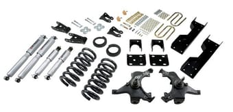 belltech lowering kit with sp shocks 88-91 c1500 silverado / sierra 697sp - image