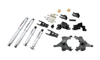 belltech lowering kit with sp shocks 90-94 chevrolet silverado/sierra c1500 (454 ss only) & 88-98 chevrolet silverado/sierra c2500 (all ext 8 lug) 699sp - image