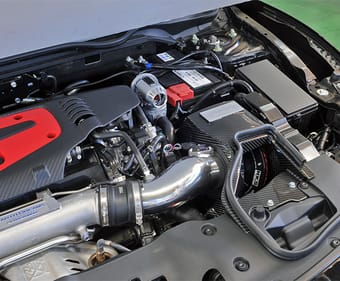 hks drycarbon full cold air intake kit honda civic type - r fk8 k20c - requires ecu recalibration 70026-ah007 - image