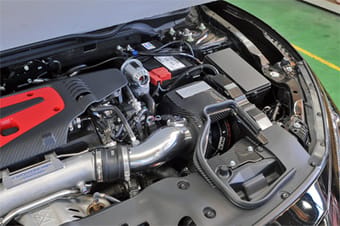 hks drycarbon suction box fk8 k20c - for 70020-ah109 or 70020- ah110 70026-ah008 - image