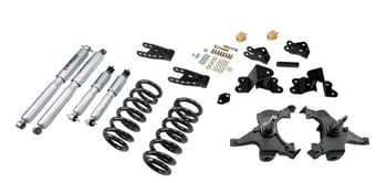 belltech lowering kit with sp shocks 90-94 chevrolet silverado/sierra c1500 (454 ss only) & 88-98 chevrolet silverado/sierra c2500 (all ext 8 lug) 700sp - image