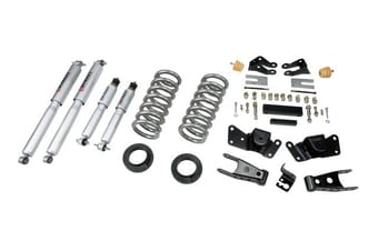 belltech lowering kit with sp shocks 97-00 c2500 / c3500 2wd (crew cab) & 97-00 c3500 2wd single wheel 8-lug & 97-00 c3500 crew cab. and dually (8' bed) 715sp - image