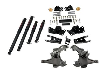 belltech lowering kit with nd2 shocks 97-00 c2500 / c3500 2wd (crew cab) & 97-00 c3500 2wd single wheel 8-lug & 97-00 c3500 crew cab. and dually (8' bed) 716nd - image