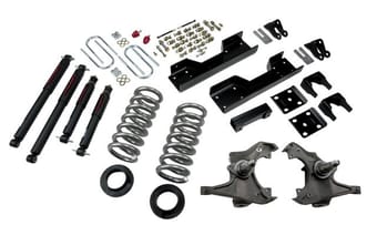 belltech lowering kit with nd2 shocks 97-00 c2500 ext. & crew cabs & 97-00 c3500 (all cabs) & dually 717nd - image
