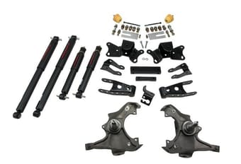 belltech lowering kit with nd2 shocks 97-00 c2500 ext/crew cab single rear wheel 8-lug only & 97-00 c3500 std/ext cab & dually 719nd - image
