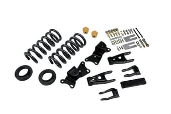 belltech lowering kit w/o shocks 90-96 c2500 ext cab single rear wheel 8-lug only & 92-96 c3500 crew cab 720 - image