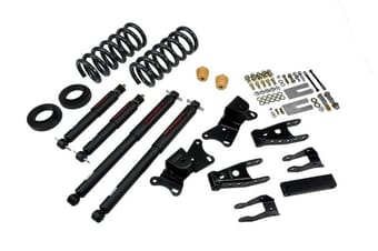 belltech lowering kit with nd2 shocks 90-96 c2500 ext cab single rear wheel 8-lug only & 92-96 c3500 crew cab 720nd - image