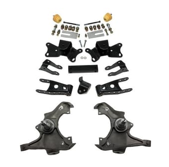 belltech lowering kit w/o shocks 90-96 c2500 ext cab - single rear wheel 8-lug only & 89-96 c3500 crew cab / dually 721 - image