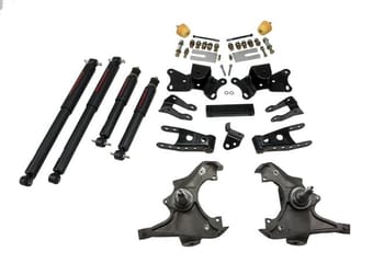 belltech lowering kit with nd2 shocks 90-96 c2500 ext cab - single rear wheel 8-lug only & 89-96 c3500 crew cab / dually 721nd - image