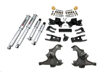 belltech lowering kit with sp shocks 90-96 c2500 ext cab - single rear wheel 8-lug only & 89-96 c3500 crew cab / dually 721sp - image