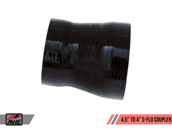 awe tuning audi rs3 / tt rs 4.5in s-flo 4in turbo inlet coupler 7260-11002 - image