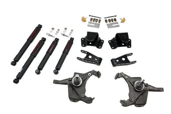 belltech lowering kit with nd2 shocks 75-91 c30 crew cab dually 728nd - image