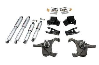 belltech lowering kit with sp shocks 75-91 c30 crew cab dually 728sp - image