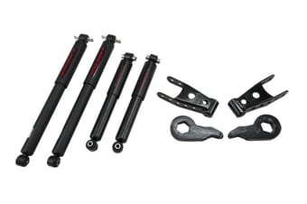 belltech lowering kit with nd2 shocks 88-98 silverado / sierra k1500 (std / ext cab / short bed) & 95-99 tahoe, yukon, escalade & denali - 4wd / 4 door & 92-99 suburban k1500 729nd - image