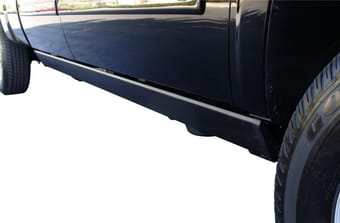 amp research 2011-2014 gmc sierra 2500/3500 extended/crew powerstep - black 75146-01a - image