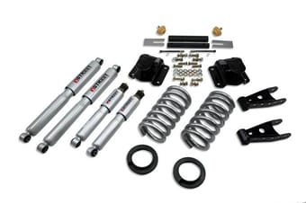 belltech lowering kit with sp shocks 94-99 dodge ram 1500 2wd (ext cab, v8, auto trans only) 819sp - image