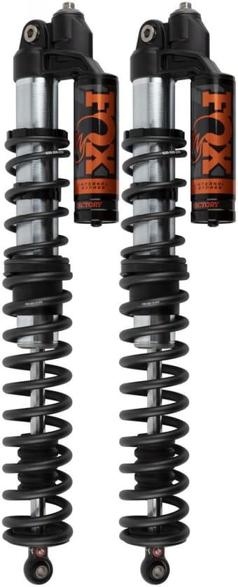 fox 17-20 can-am maverick x3 turbo 2.5 podium rc2 int. bypass shock 7/8in. shaft w/dsc - front set 885-08-119 - image
