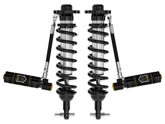 icon 2021-2023 ford f-150 2wd, 0-3" lift, front, v.s. 2.5 series coilovers, remote reservoir w/ cdev, pair 91818e - image