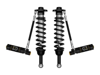 icon 2021-2024 ford f-150 4wd/tremor, 3.5-4.5"/2.5-3" lift, front, v.s. 2.5 series coilovers, remote reservoir w/ cdev, pair 91824e - image