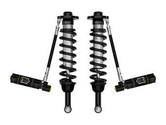 icon 2021-2024 ford f-150 4wd, 2.75-3.5" lift, front, v.s. 2.5 series coilovers, remote reservoir w/ cdev, pair 91825e - image