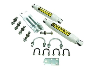 superlift 73-91 gm 1/2 and 3/4 ton 4wd vehicles solid axle dual steering stabilizer kit 92660 - image