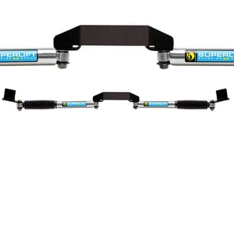 superlift 05-19 ford f-250 sd 4wd dual steering stabilizer kit - sl ss bilstein (gas) 3in lift req. 92730 - image