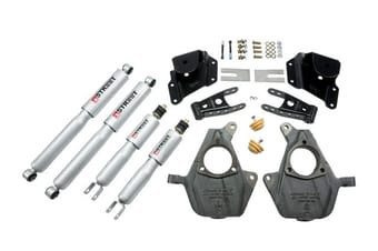 belltech lowering kit with sp shocks 05-06 silverado/sierra 1500 2wd (std cab, with factory front torsion bar) & 07 classic 946sp - image