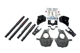 belltech lowering kit with nd2 shocks 05-06 silverado/sierra 1500 2wd (ext cab, with factory front torsion bar) & 07 classic 947nd - image