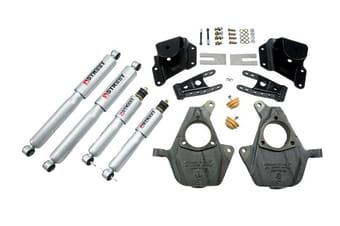 belltech lowering kit with sp shocks 05-06 silverado / sierra 1500 2wd (ext cab / short bed) & 2007 classic silverado / sierra 1500 2wd (ext cab / short bed) 948sp - image