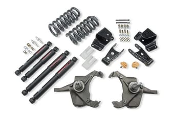 belltech lowering kit with nd2 shocks 75-91 c30 crew cab dually 967nd - image