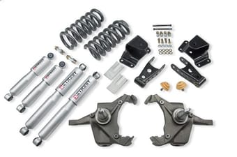 belltech lowering kit with sp shocks 75-91 c30 crew cab dually 967sp - image